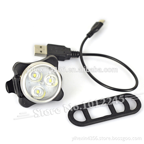 Cheap USB Rechargeable LED Bicycle Light Set